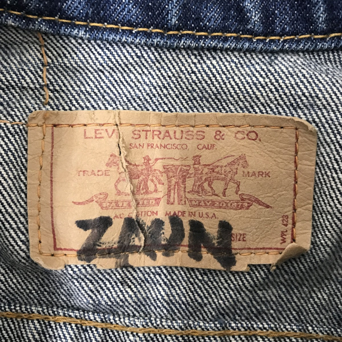 LEVI’S 4TH BIG Eデニムジャケット 古着・中古-3枚目のアイテム画像