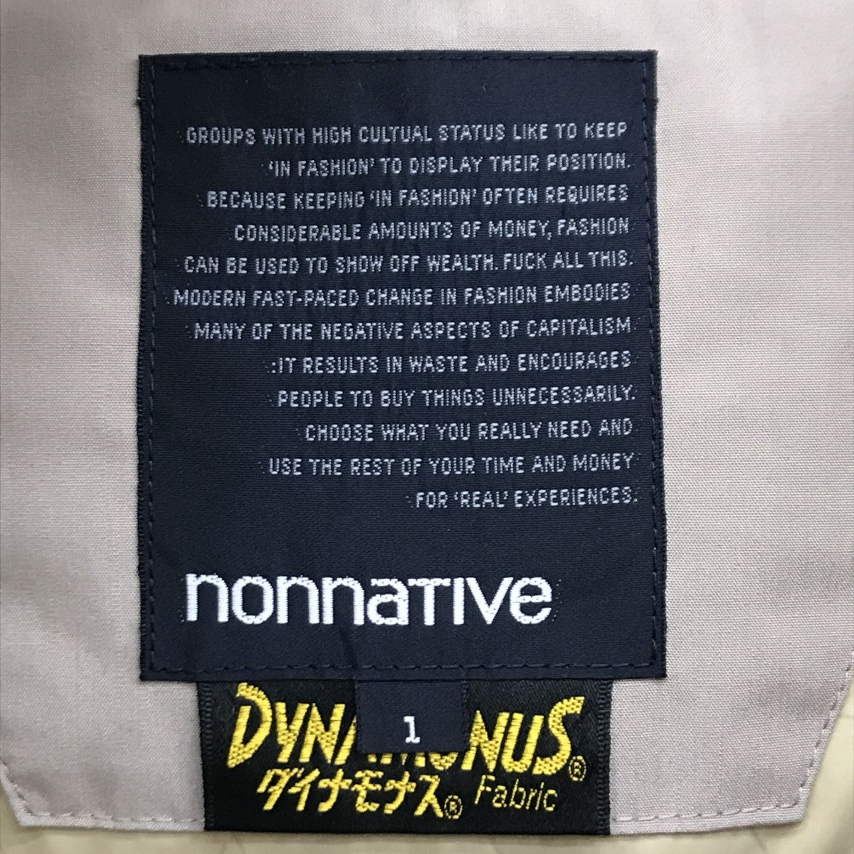 nonnative DYNAMONUS PARKA DOWN VESTダウンベスト03-3464-8545 古着・中古-3枚目のアイテム画像