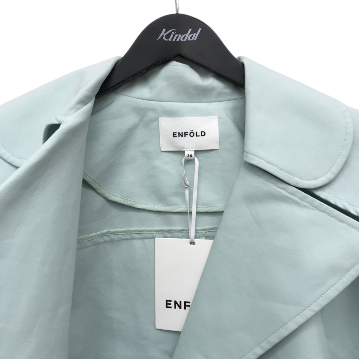 【美品✨近年】エンフォルド ビッグカラー コットンダブルクロスジャケット コート ENFOLD(エンフォルド) コットンダブルクロスBIGカラージャケット