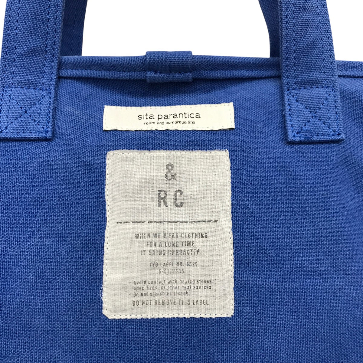 sita parantica×Curensology キャンバストートバッグ ブルー｜【公式