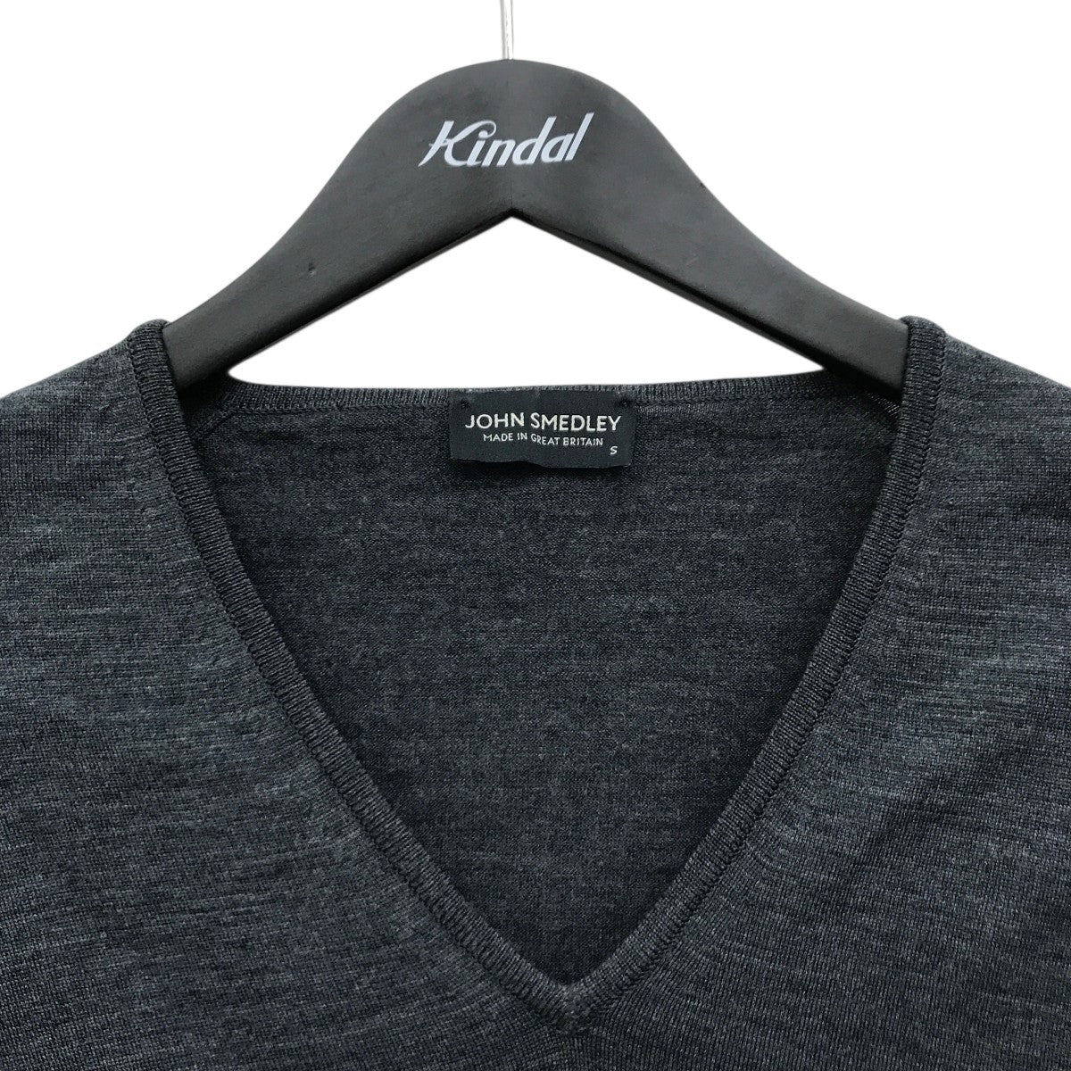 JOHN SMEDLEY Vネックニット 古着・中古-5枚目のアイテム画像