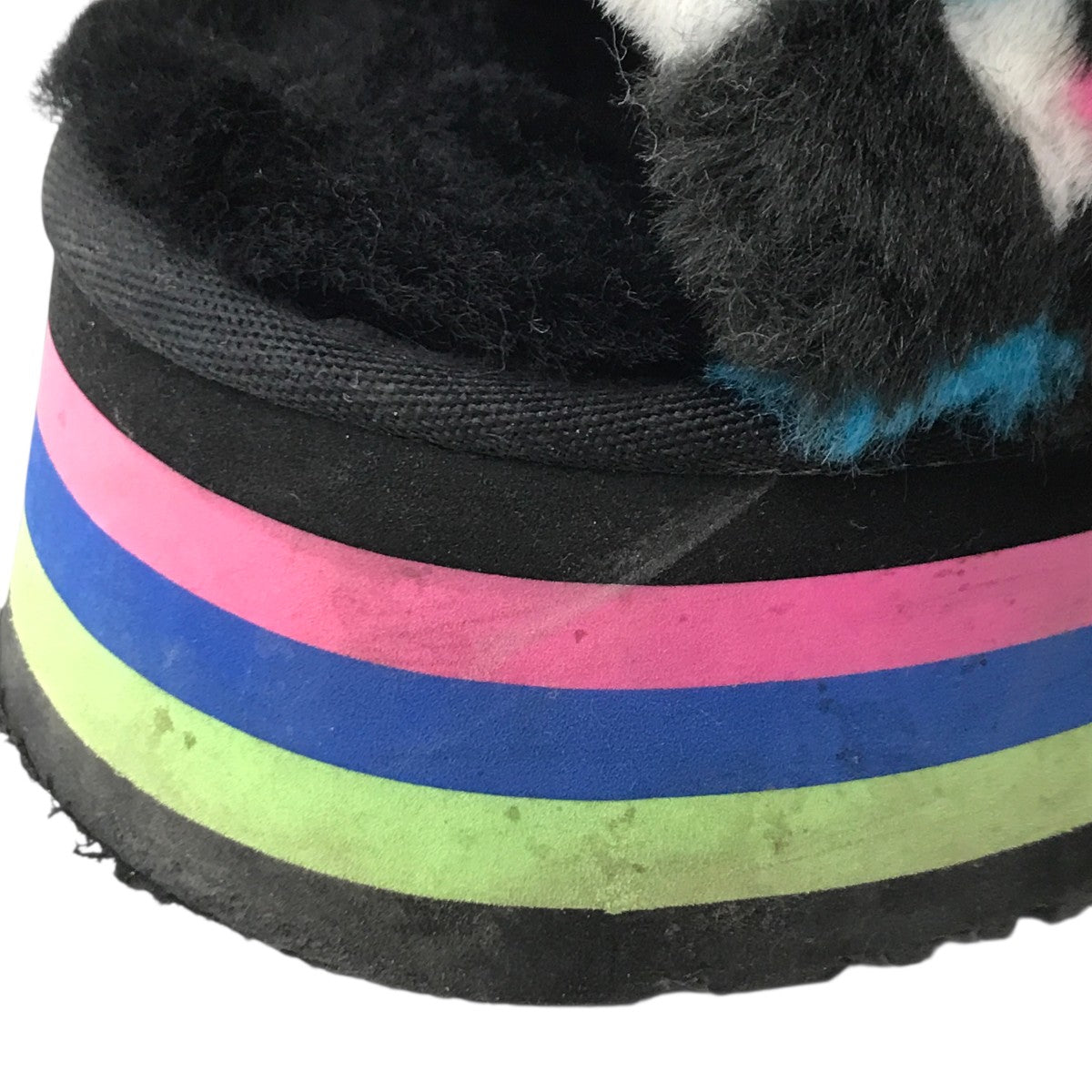 UGG(アグ) Disco Checks Slideファーサンダル1130877 1130877 マルチ
