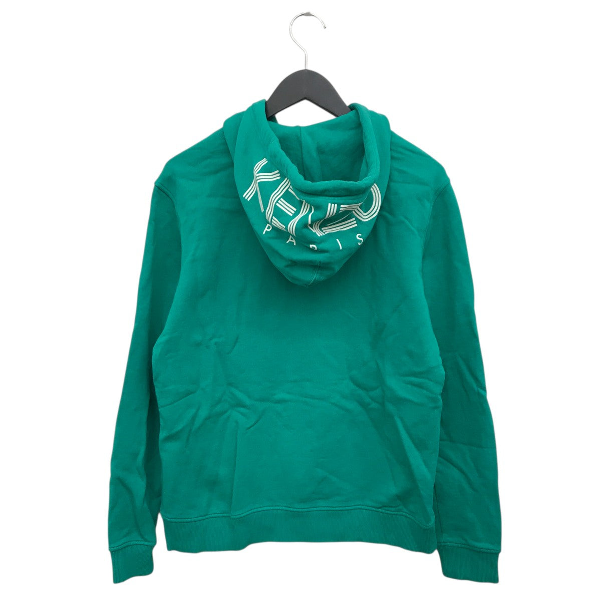 KENZO フードプリントジップパーカーF665BL7224MD 古着・中古-2枚目のアイテム画像