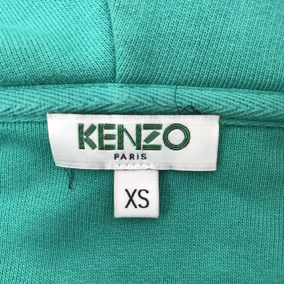 KENZO フードプリントジップパーカーF665BL7224MD 古着・中古-3枚目のアイテム画像