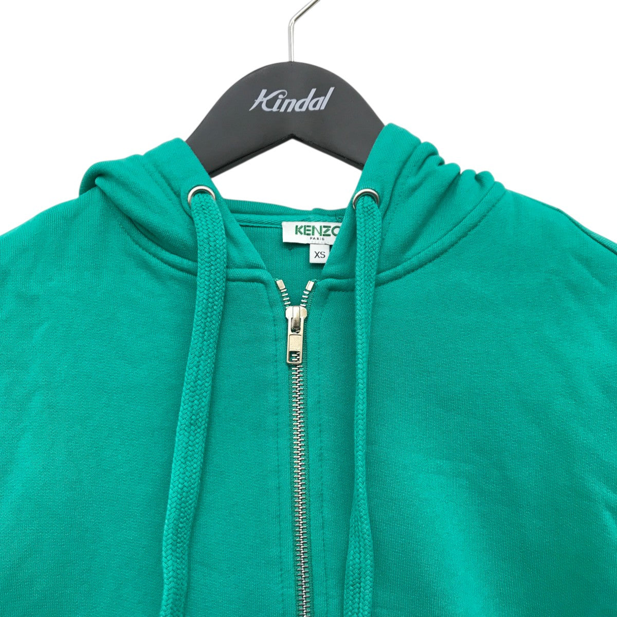 KENZO フードプリントジップパーカーF665BL7224MD 古着・中古-5枚目のアイテム画像