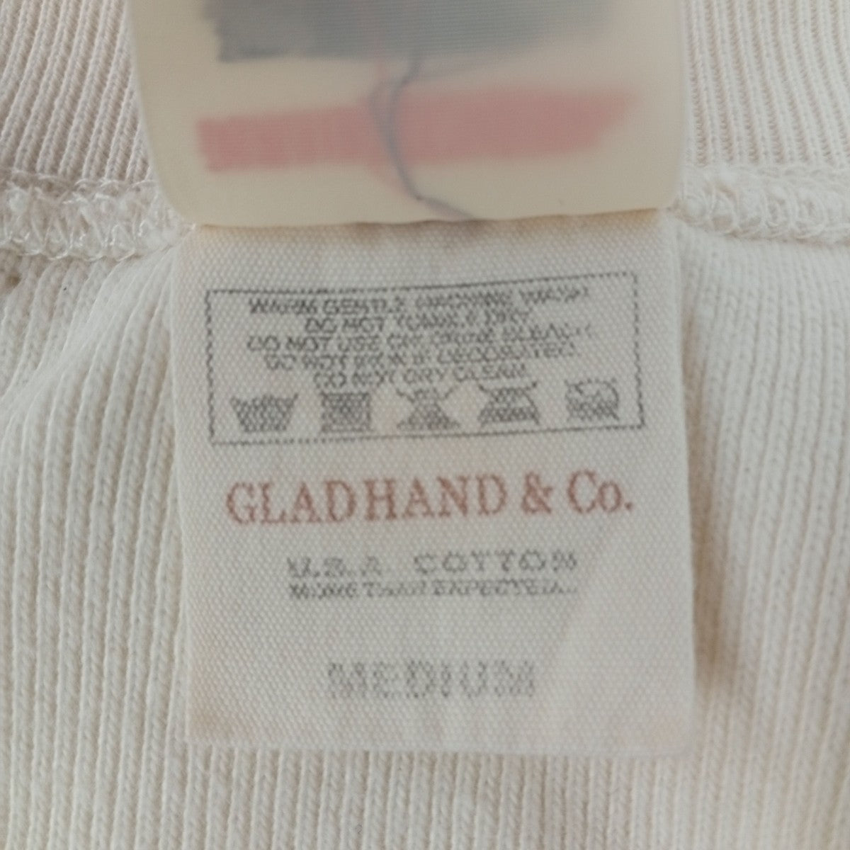 GLAD HAND ヘンリーネックカットソー 古着・中古-4枚目のアイテム画像
