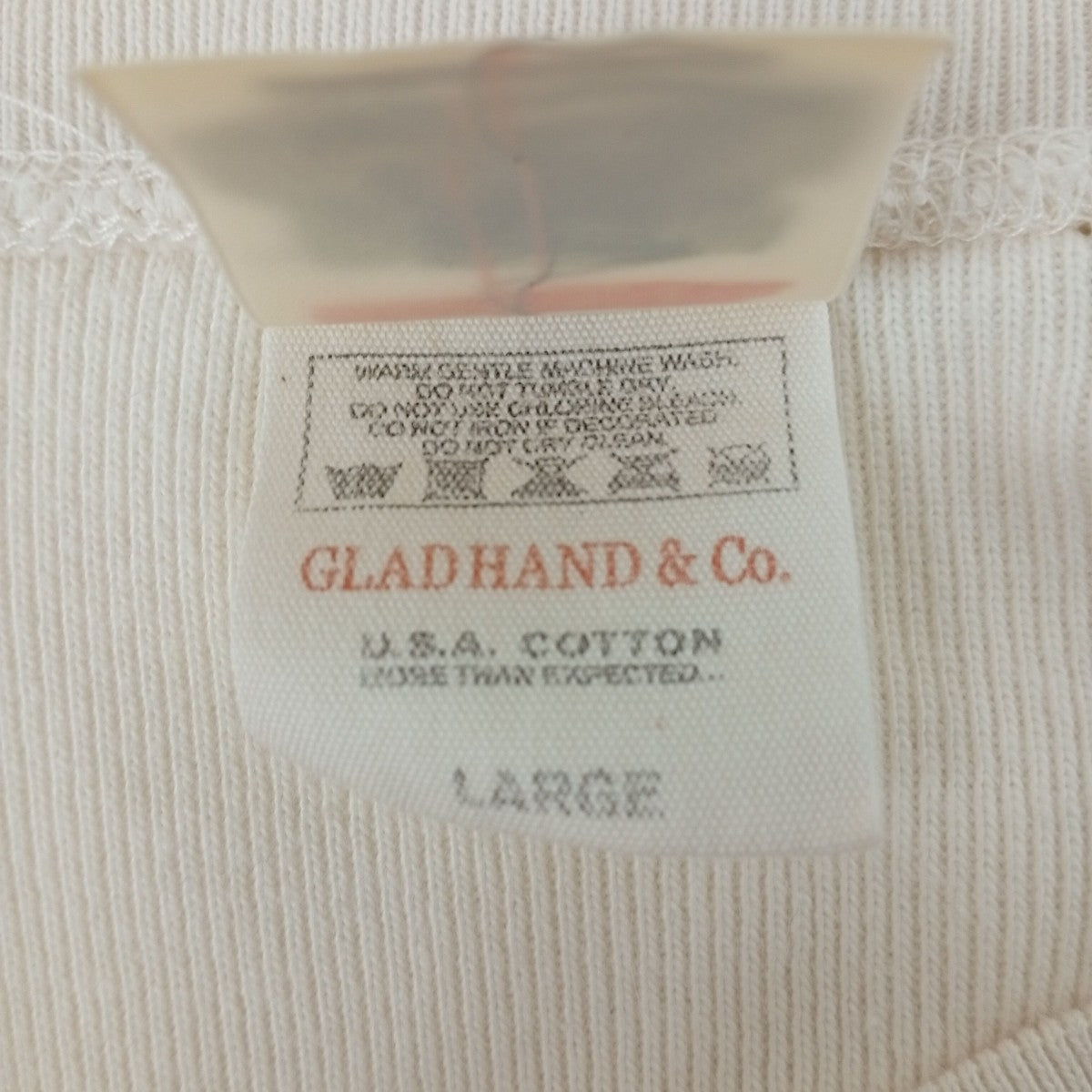 GLAD HAND ヘンリーネックカットソー 古着・中古-4枚目のアイテム画像