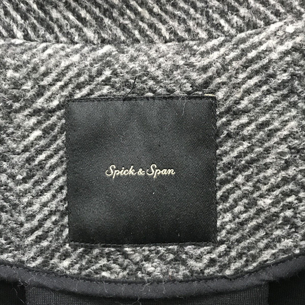 Spick and Span Wスライバーヘリンボーンミドルコート22020200205040 古着・中古-3枚目のアイテム画像