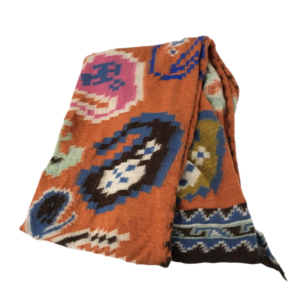 KAPITAL(キャピタル) 縮絨ウールストール オレンジ｜【公式】カインド