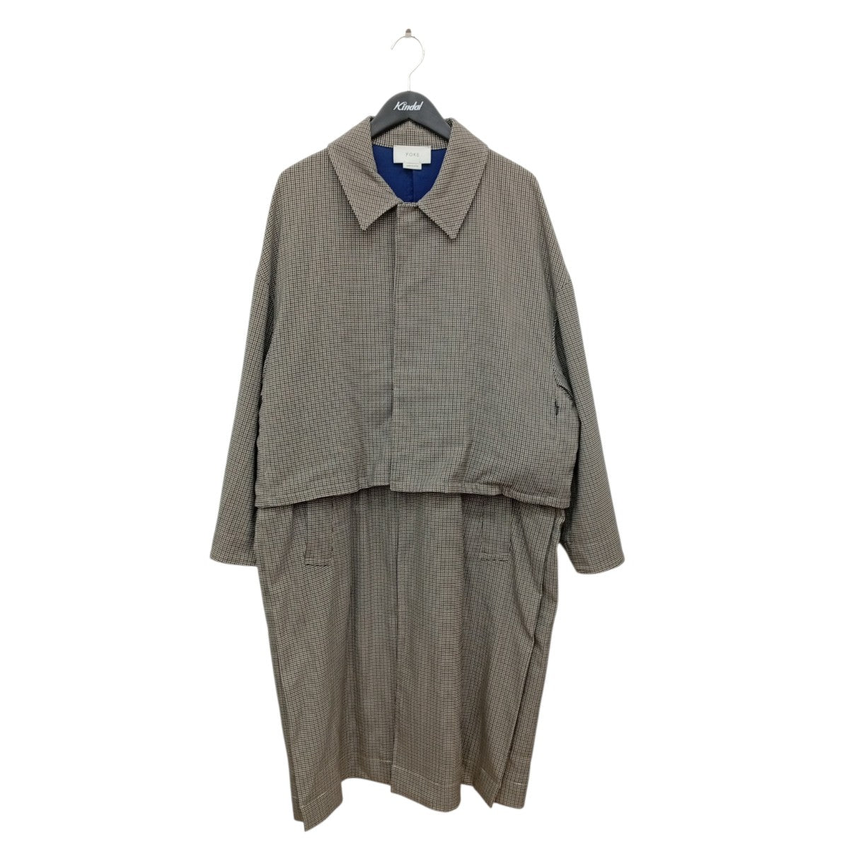 3WAY BAL COLLAR SHARE COATハウンドトゥースコートYK19SS0019C