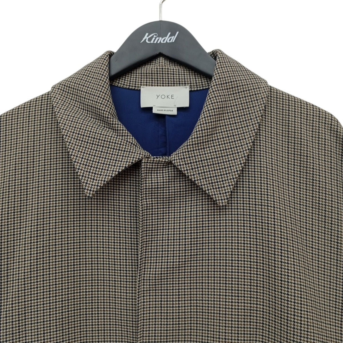 3WAY BAL COLLAR SHARE COATハウンドトゥースコートYK19SS0019C