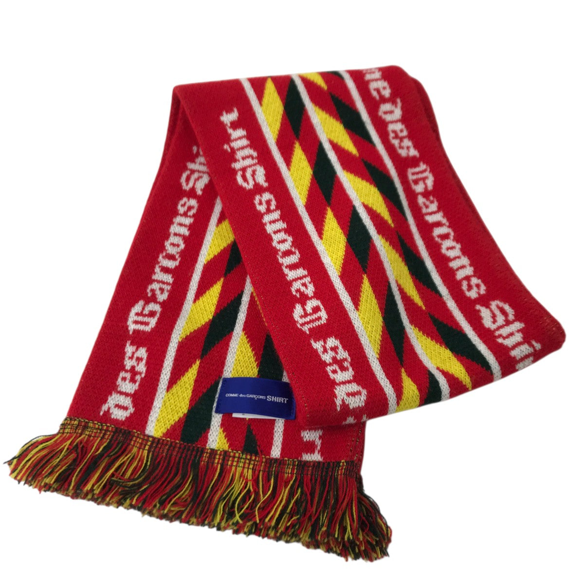 knitted jacquard acrylic football scarvesマフラーFP-K402