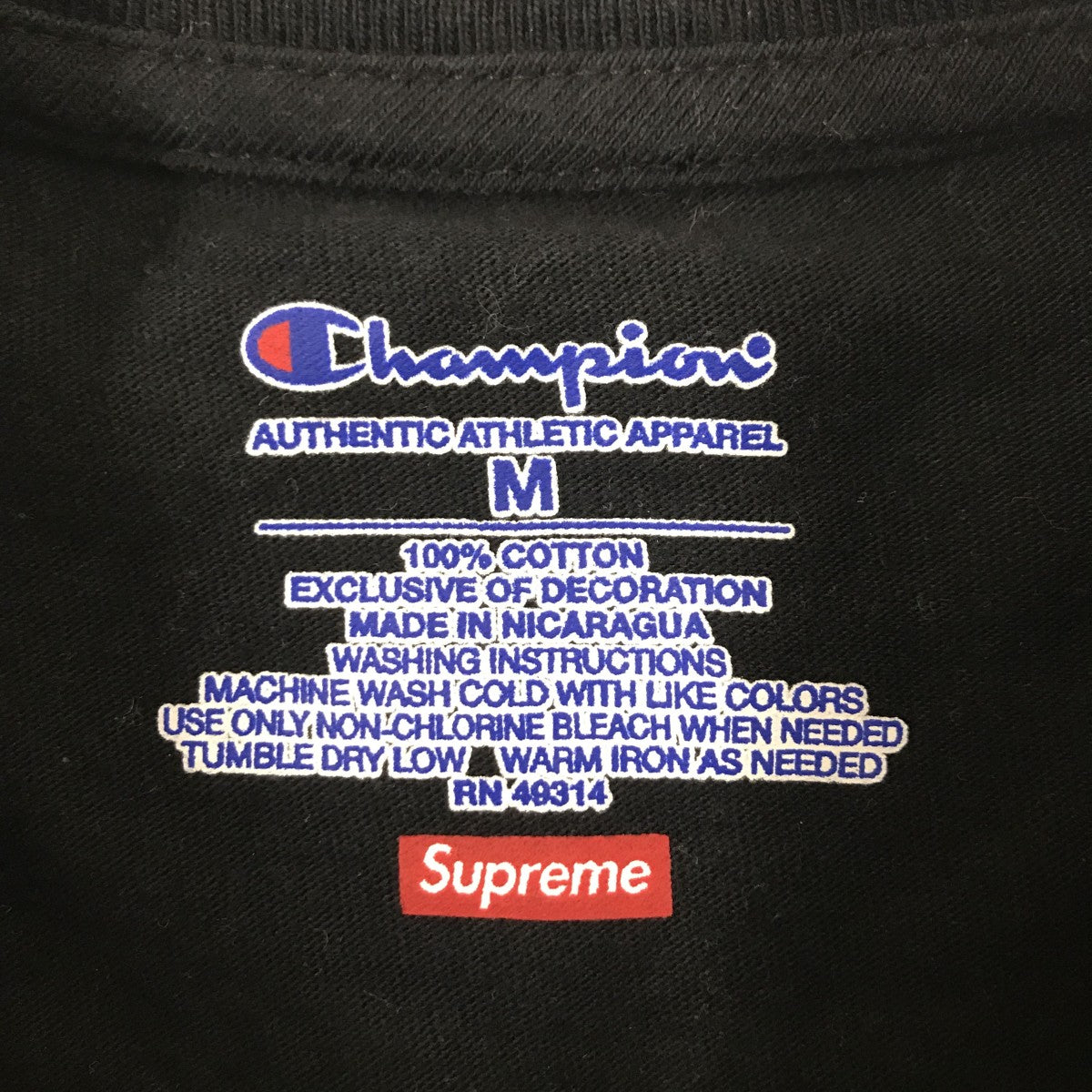 Supreme×Champion 19SSTシャツ 古着・中古-3枚目のアイテム画像