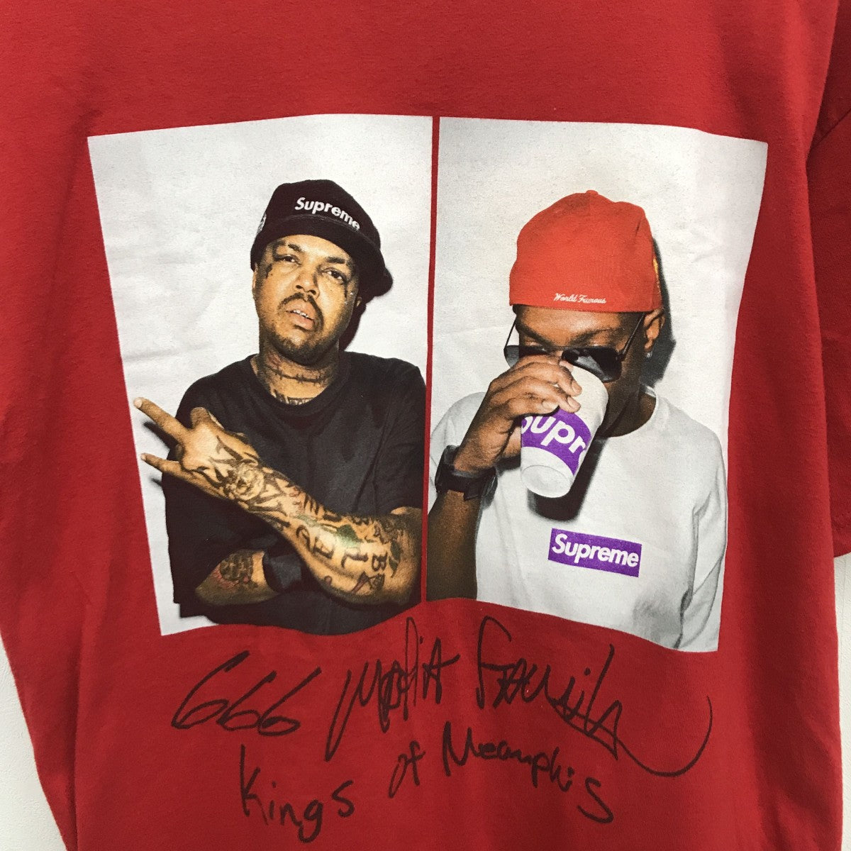 Supreme 12AWThree Six MafiaTシャツ 古着・中古-5枚目のアイテム画像