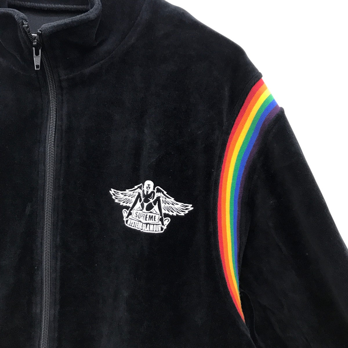 Supreme×Hysteric Glamour 21SSベロアトラックジャケット 古着・中古-6枚目のアイテム画像