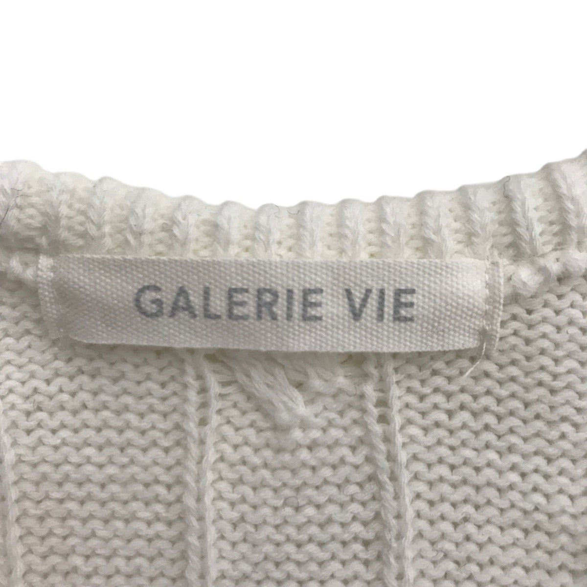 GALERIE VIE ファインゲージケーブルニットベスト23-02-31-02113 古着・中古-3枚目のアイテム画像