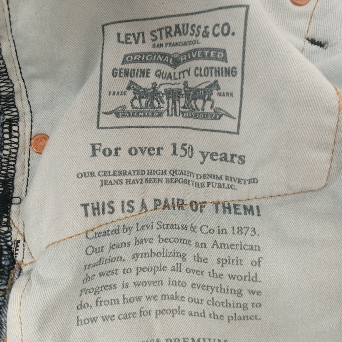 LEVI’S LOT555デニムパンツPC9-000LO0009 古着・中古-6枚目のアイテム画像