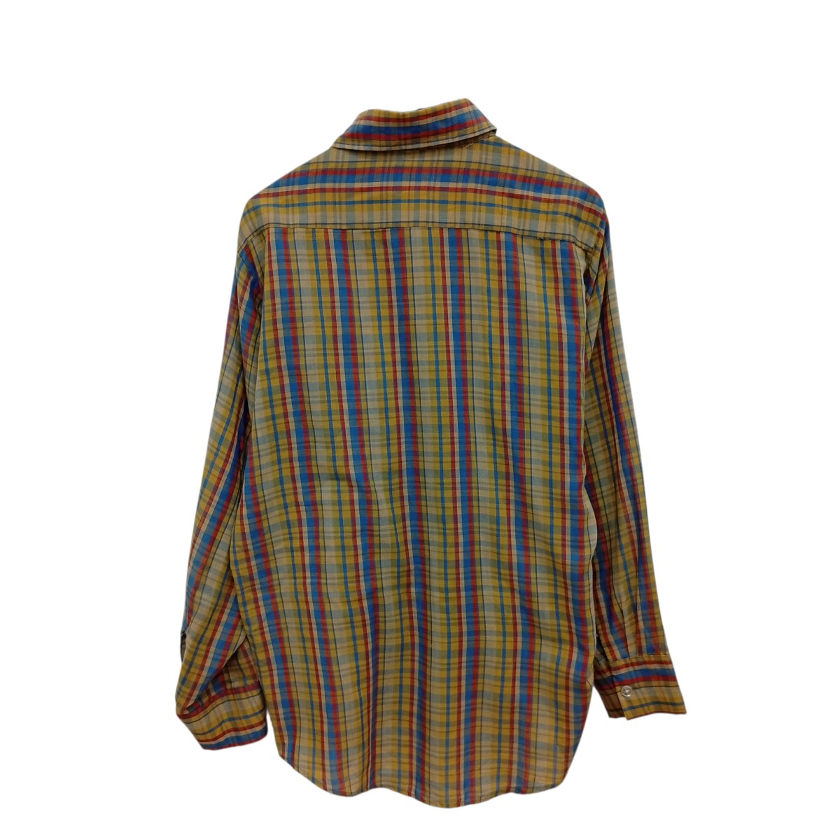 WOOLRICH 白タグ 70Sチェック長袖シャツ 古着・中古-2枚目のアイテム画像