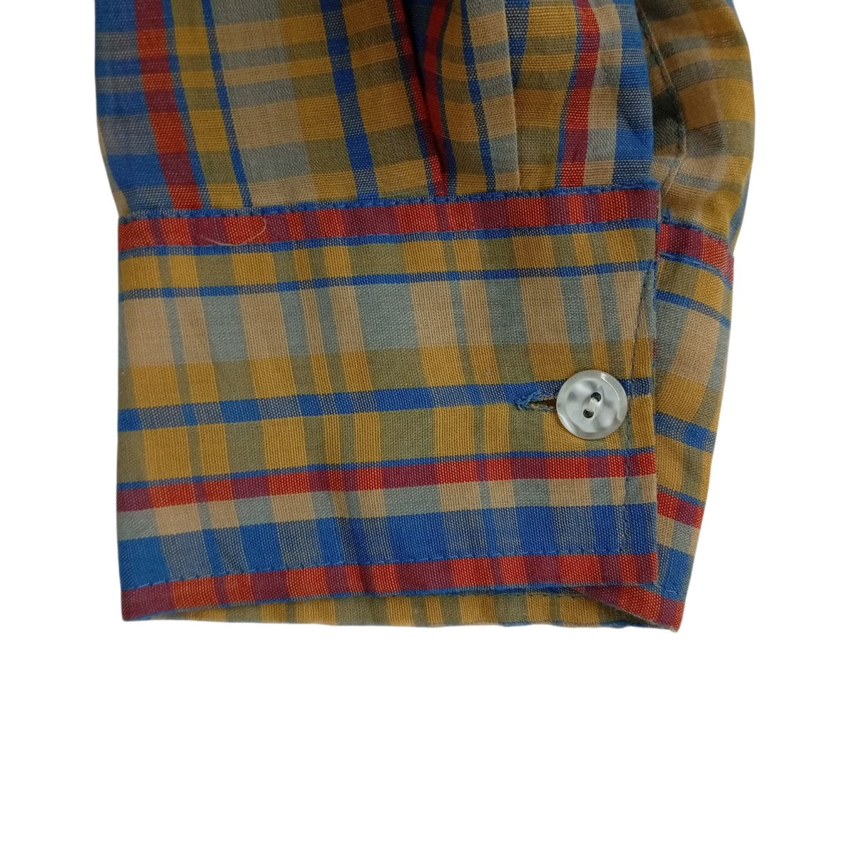 WOOLRICH 白タグ 70Sチェック長袖シャツ 古着・中古-5枚目のアイテム画像