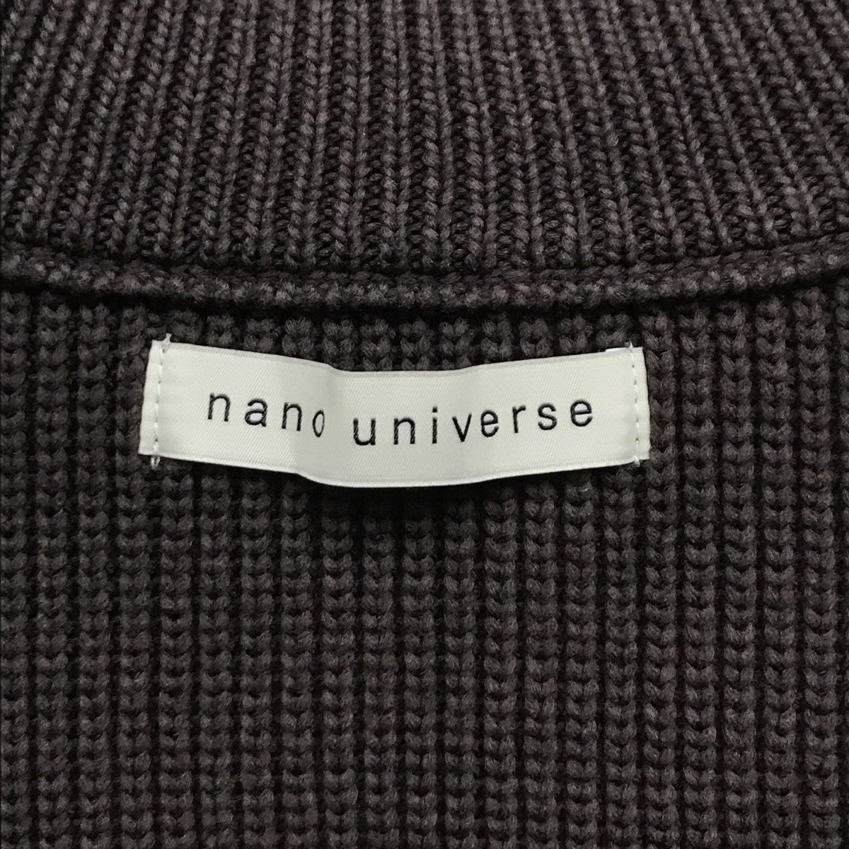 nano・universe 片アゼドライバーズジップニットベスト668-4222236 古着・中古-3枚目のアイテム画像