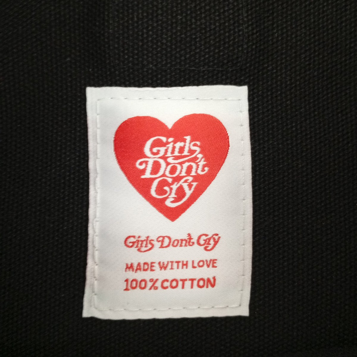 GIRLS DON'T CRY(ガールズドントクライ) トートバッグ ブラック