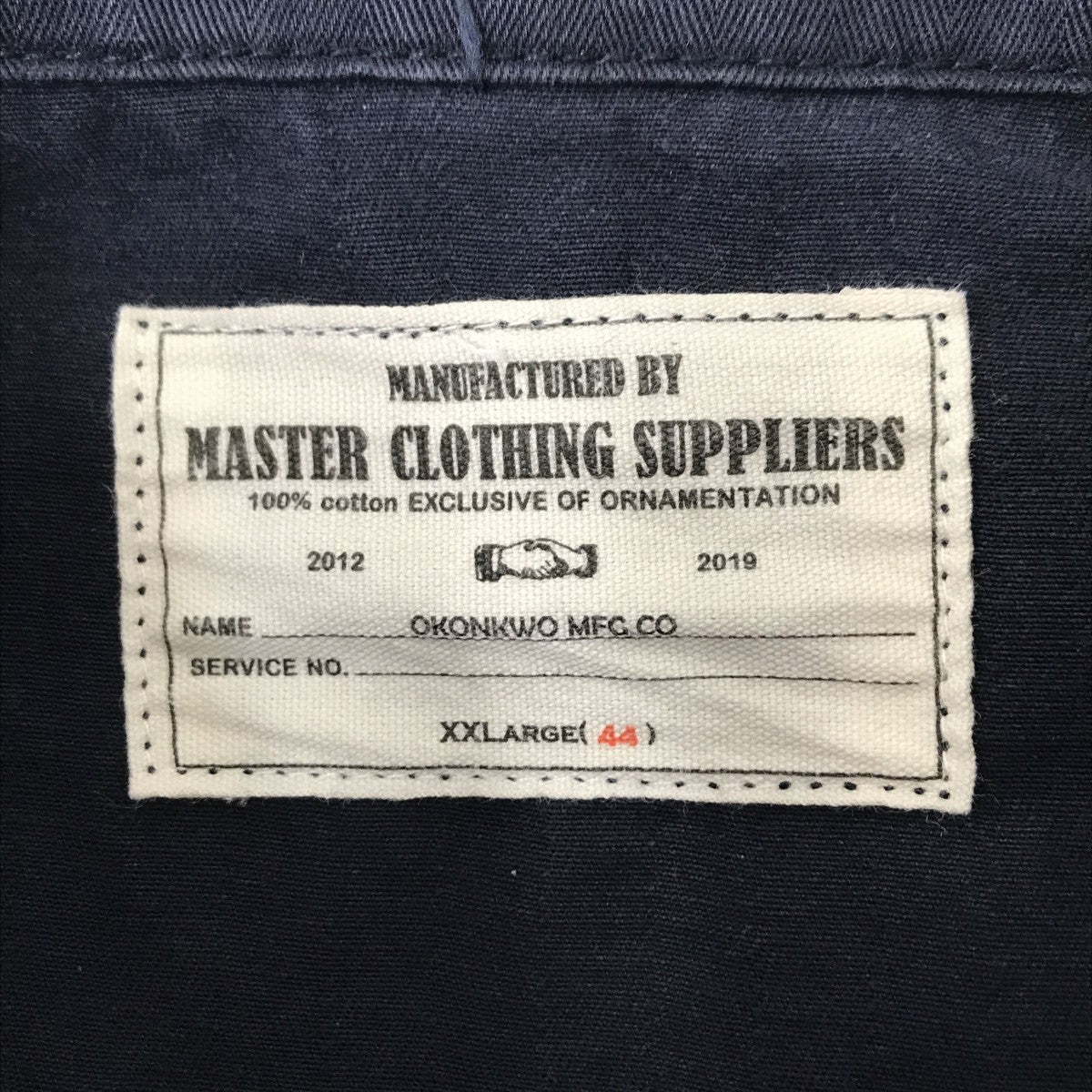 MASTER CLOTHING SUPPLIERS ミリタリージャケット 古着・中古-3枚目のアイテム画像