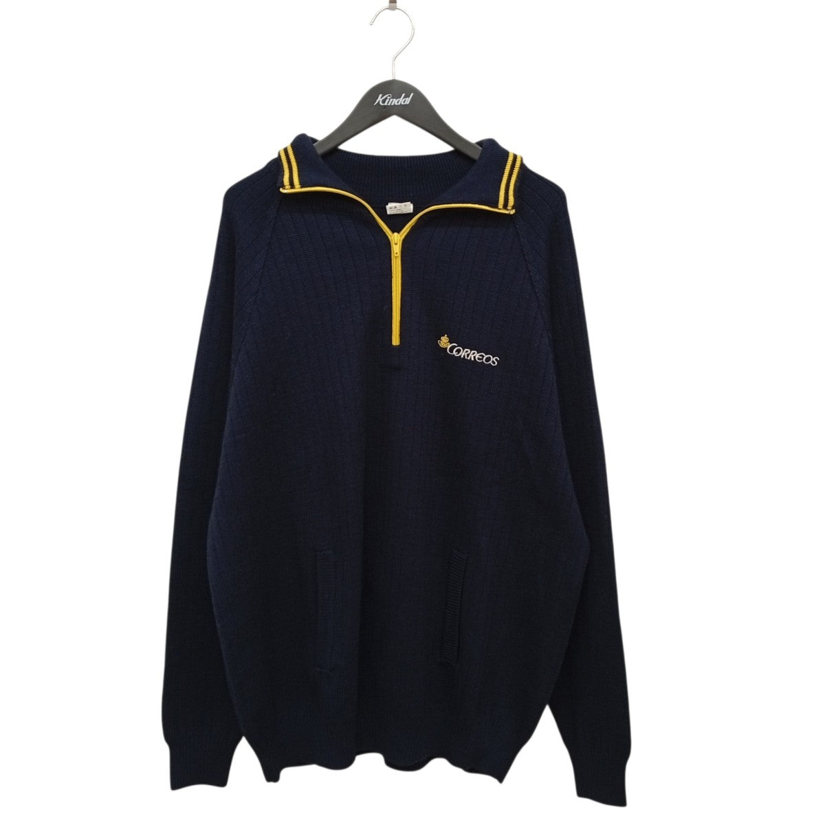 FECSA スペイン郵便局 ハーフジップセーター 古着・中古-1枚目のアイテム画像