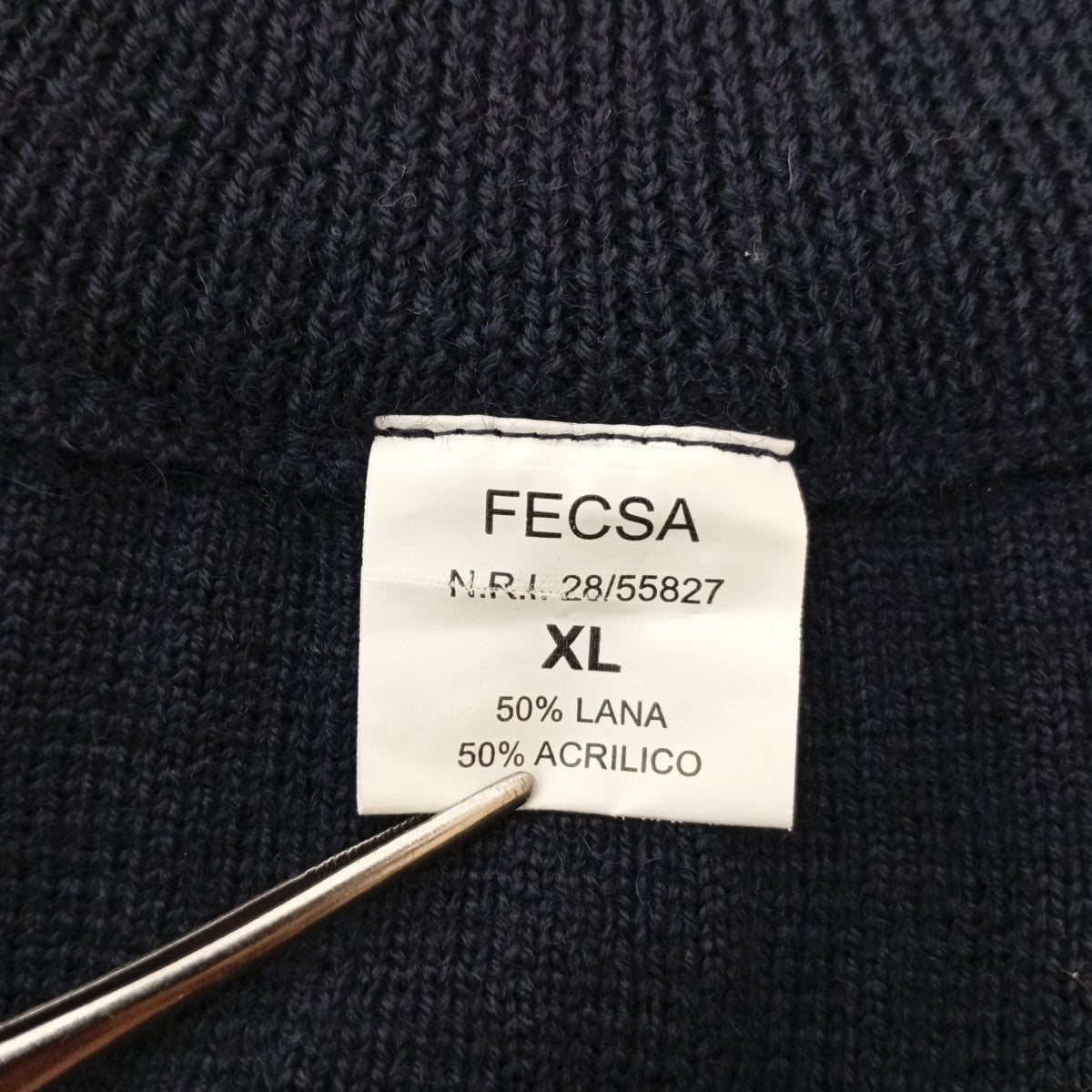 FECSA スペイン郵便局 ハーフジップセーター 古着・中古-3枚目のアイテム画像