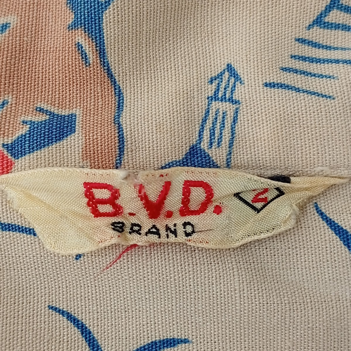 B．V．D 40~50sアロハシャツ 古着・中古-3枚目のアイテム画像