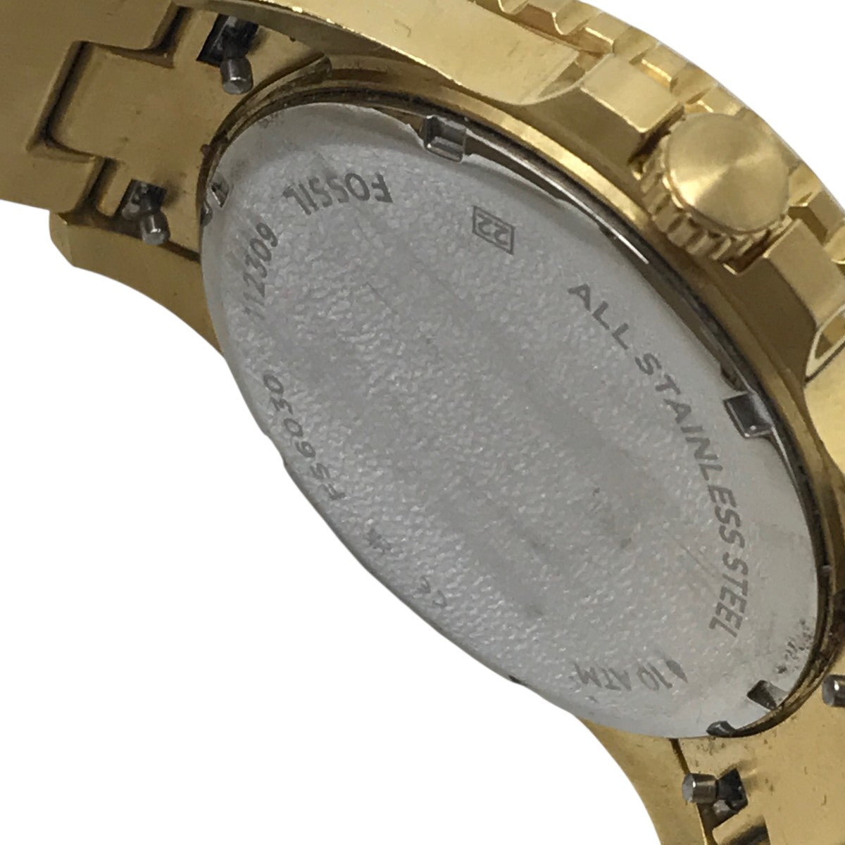 BLUE DIVE 三針デイト ゴールドトーン ステンレススチールウォッチ時計FS6030