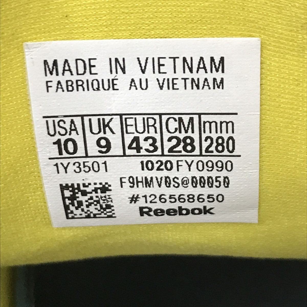 REEBOK Instapump FuryスニーカーFY0990 古着・中古-6枚目のアイテム画像