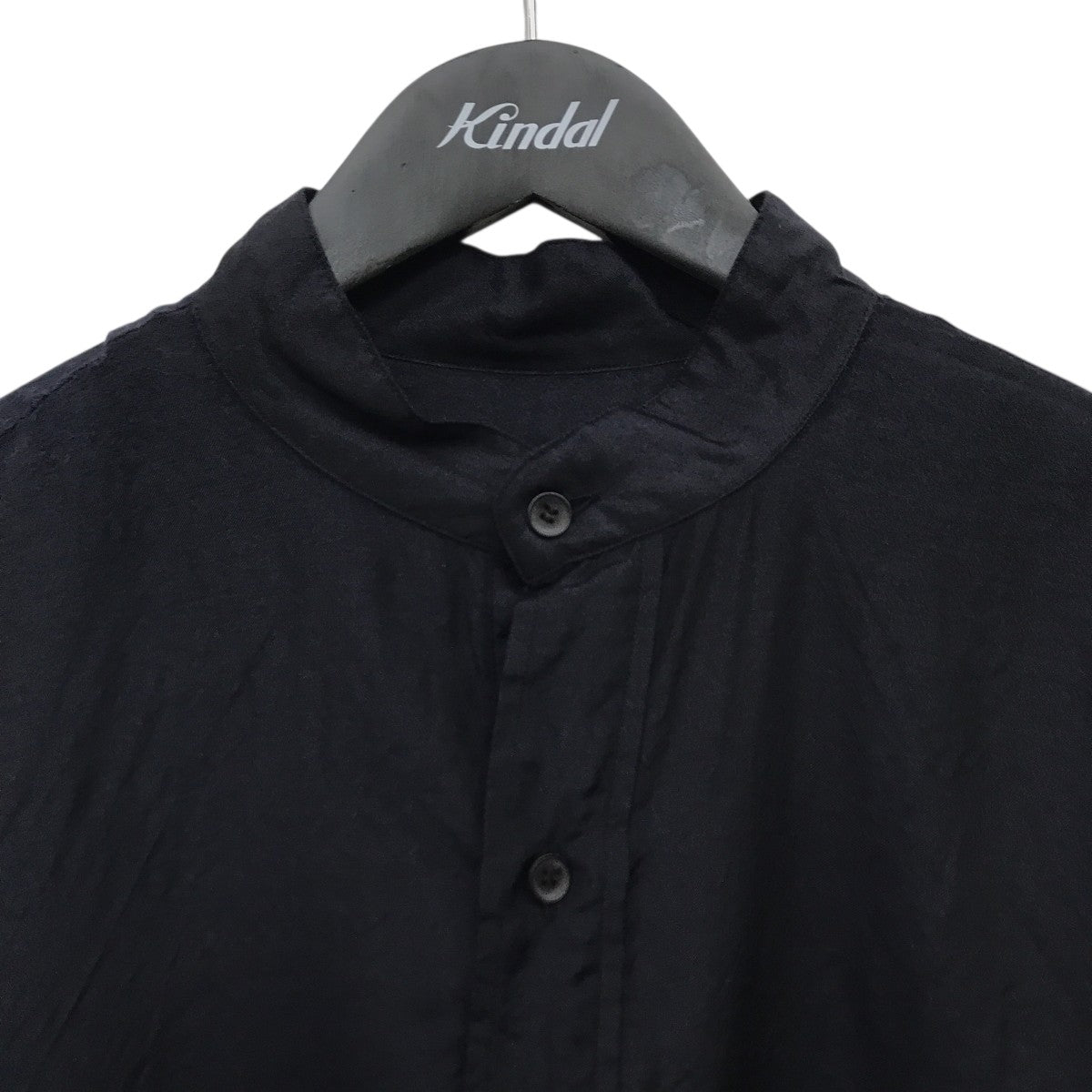 COMOLI ウールシルク プルオーバーノーカラーシャツZ01-02009 古着・中古-6枚目のアイテム画像