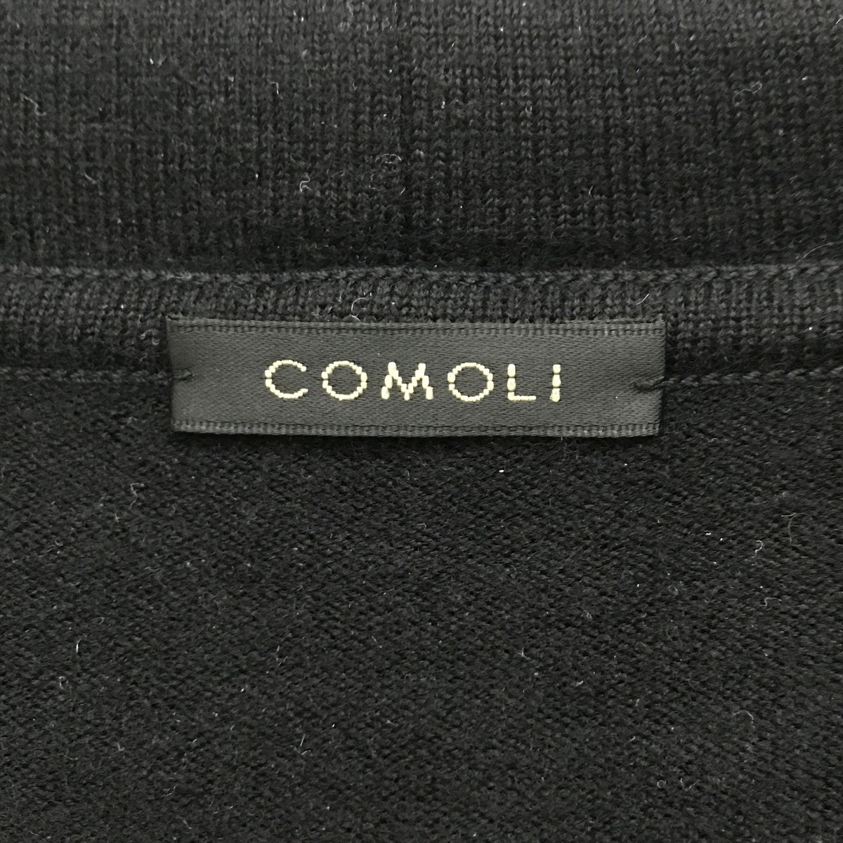 COMOLI ウールニットジップニットパーカーC03-06003 古着・中古-4枚目のアイテム画像