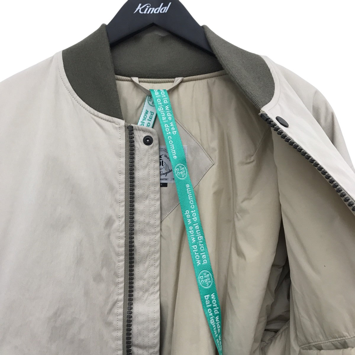 ZIP SLEEVE BOMBER JACKETMA-1ジャケットBAL-2027