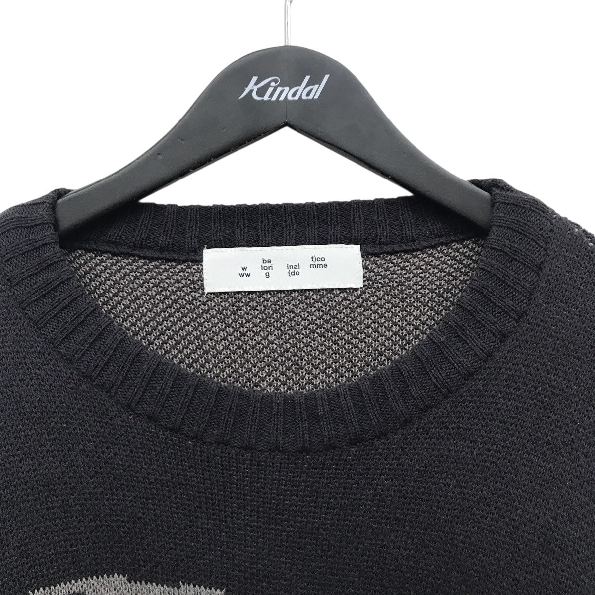 JACQUARD COTTON CREWNECK SWEATERセーターBAL-2122