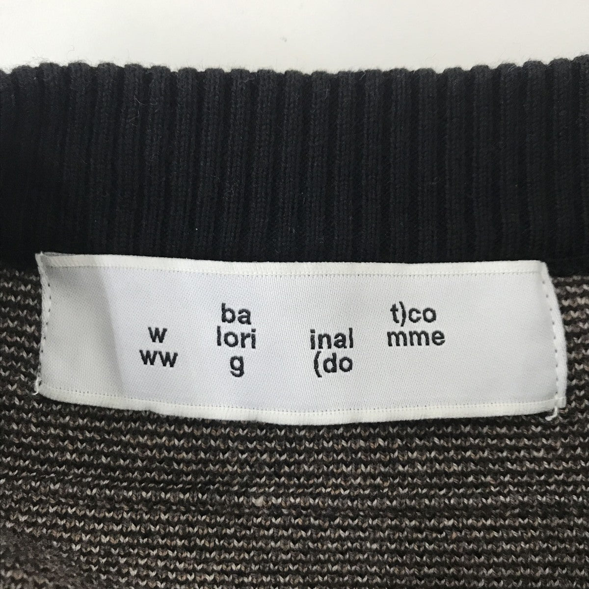ACQUARD COTTON CREWNECK SWEATERセーターBAL-2075