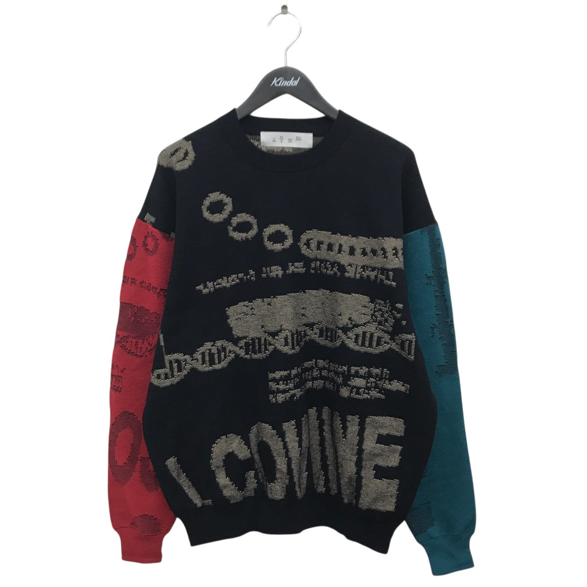 JACQUARD COTTON CREWNECK SWEATERセーターBAL-2096