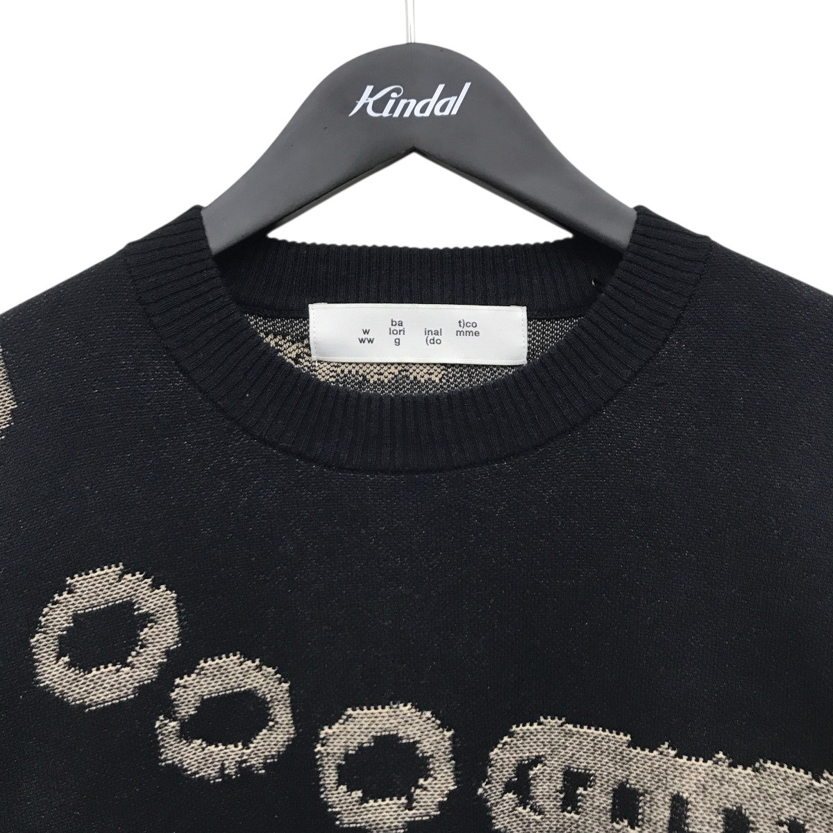 JACQUARD COTTON CREWNECK SWEATERセーターBAL-2096