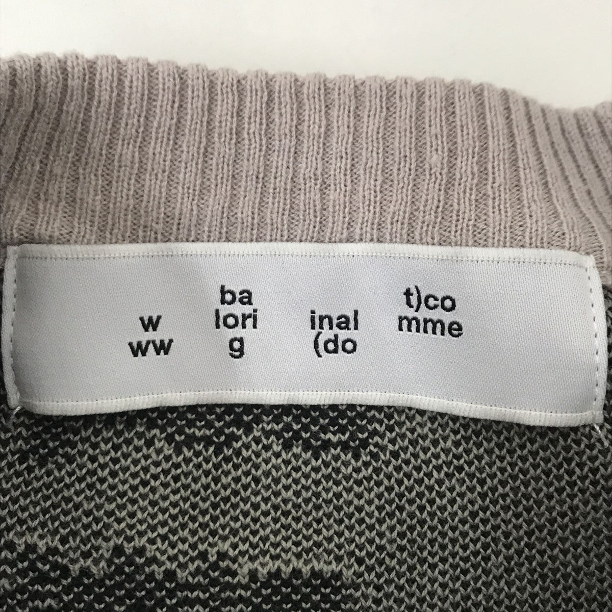JACQUARD COTTON CREWNECK SWEATERセーターBAL-2096