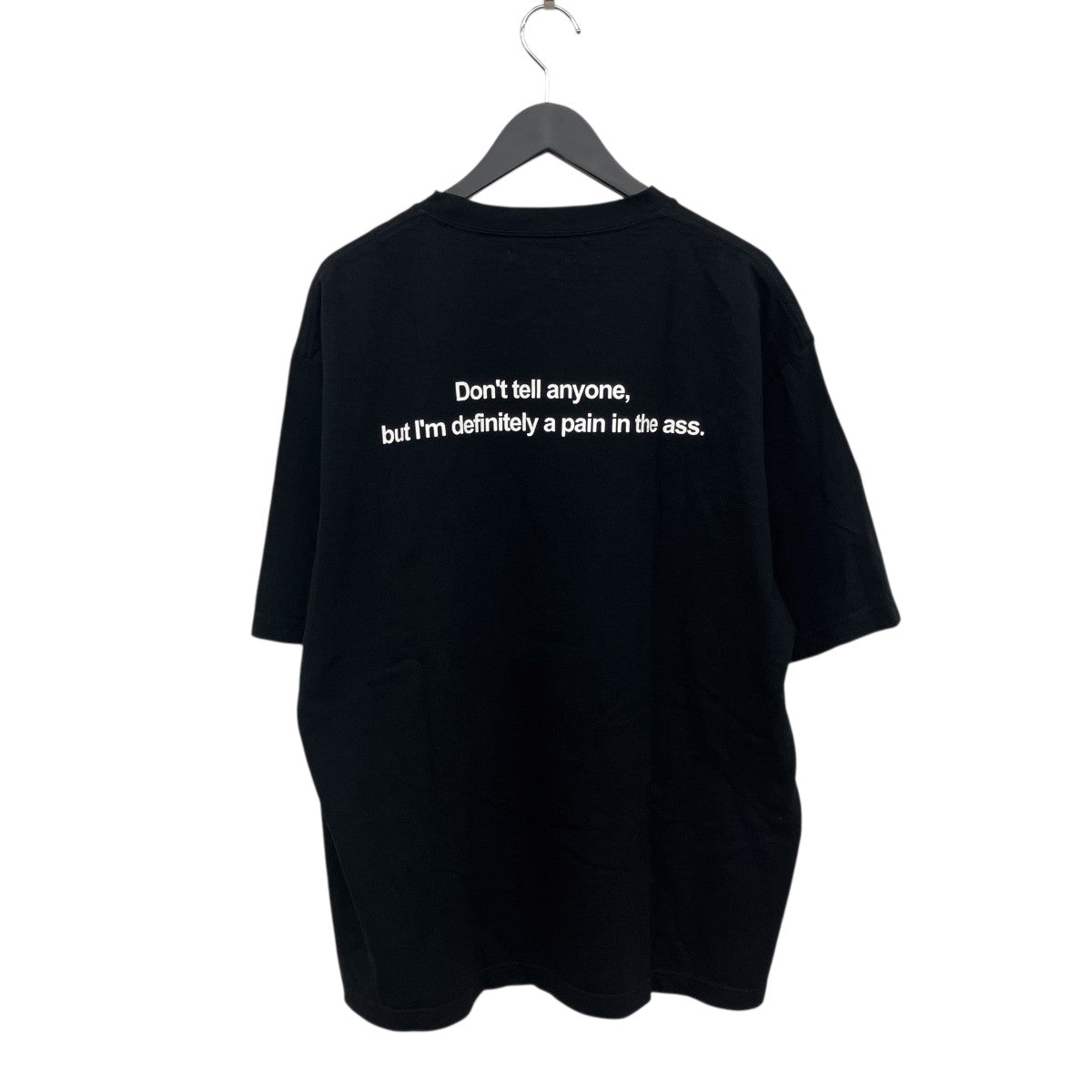 MINEDENIM(マインデニム) Monochrome Two tone Face Crewneck T-SHT