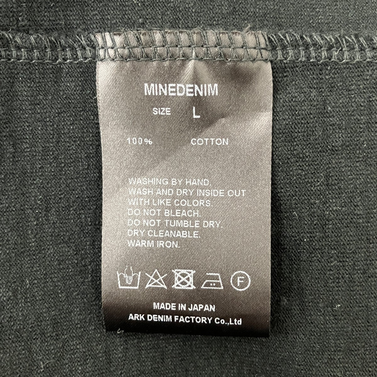 MINEDENIM Monochrome Two tone Face Crewneck T-SHTシャツ2504-4002-99-L2 古着・中古-4枚目のアイテム画像