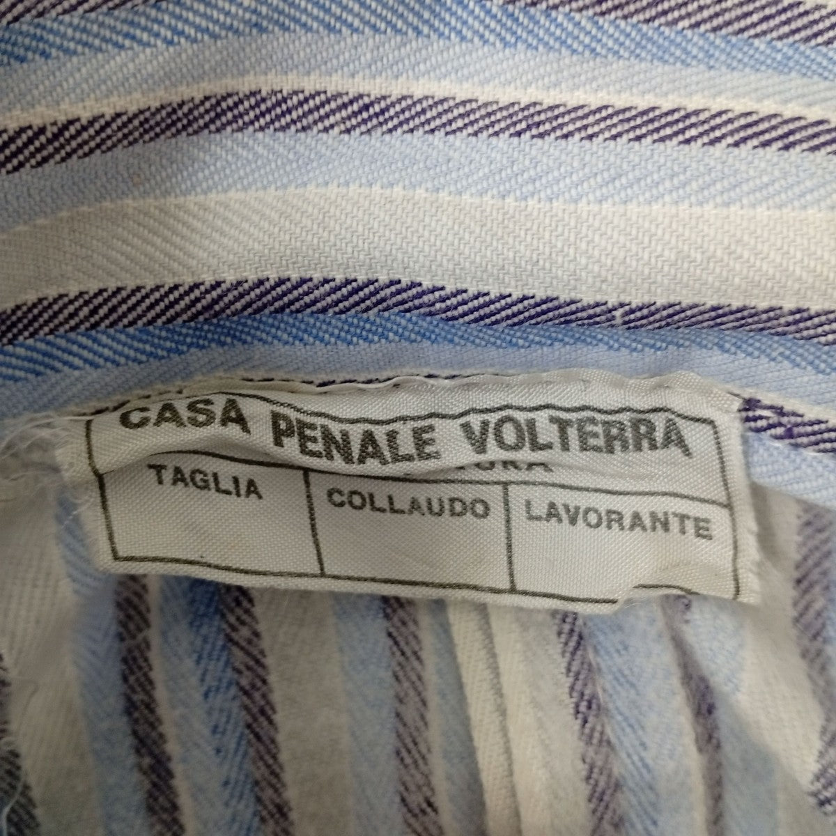 CASA PENALE VOLTERRA イタリア軍プリズナースリーピングシャツ 古着・中古-6枚目のアイテム画像