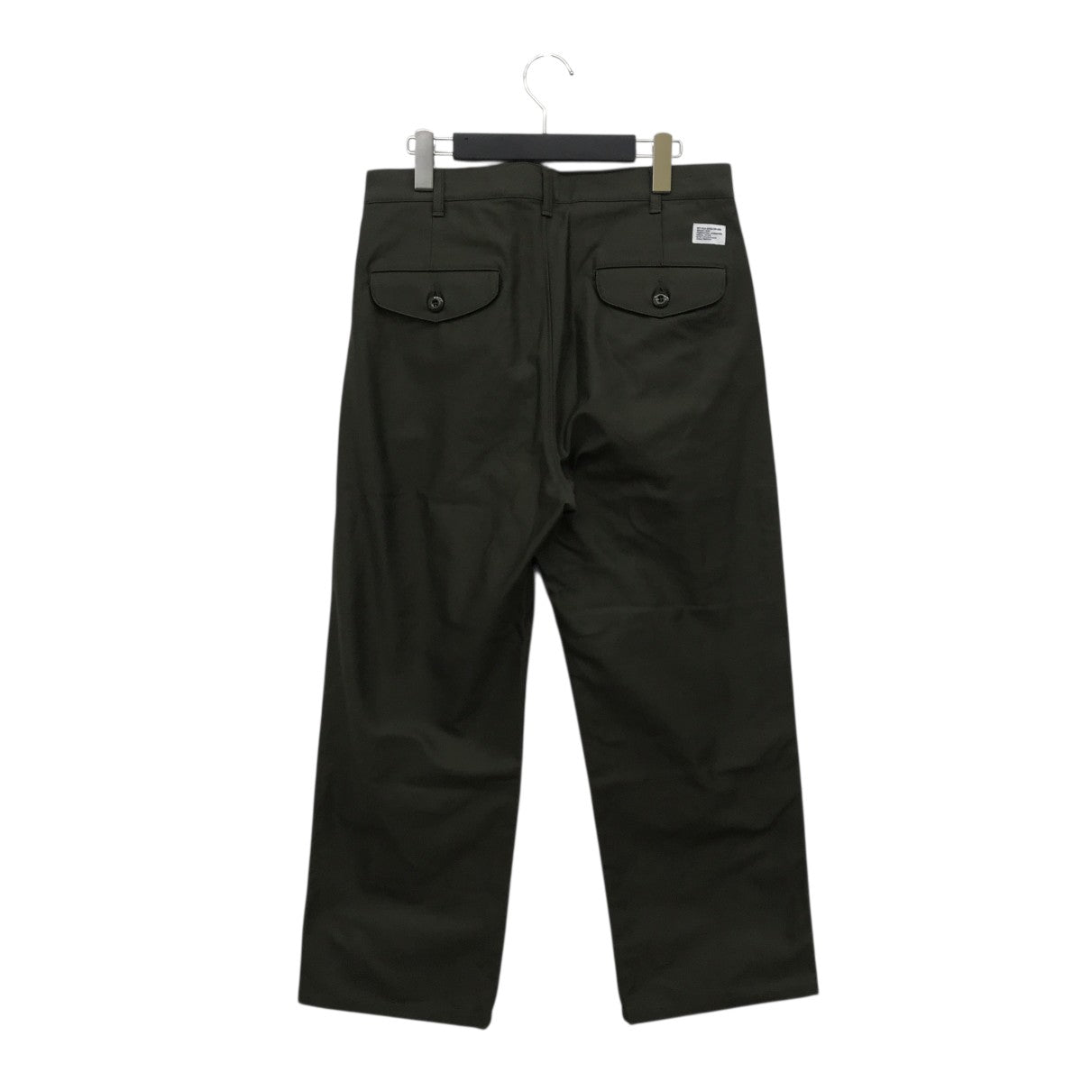 WTAPS TROUSERS COTTON． BACKSATIN OLIVE DRABパンツ252CWDT-PTM06 古着・中古-2枚目のアイテム画像