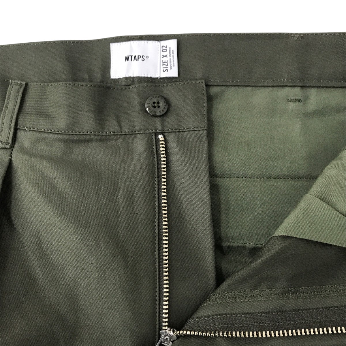 WTAPS TROUSERS COTTON． BACKSATIN OLIVE DRABパンツ252CWDT-PTM06 古着・中古-3枚目のアイテム画像