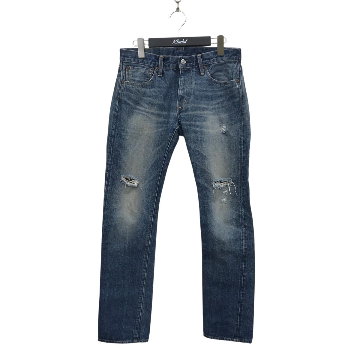 DENIME Slim STR XX ダメージ加工デニムパンツ50-12-0075 古着・中古-1枚目のアイテム画像