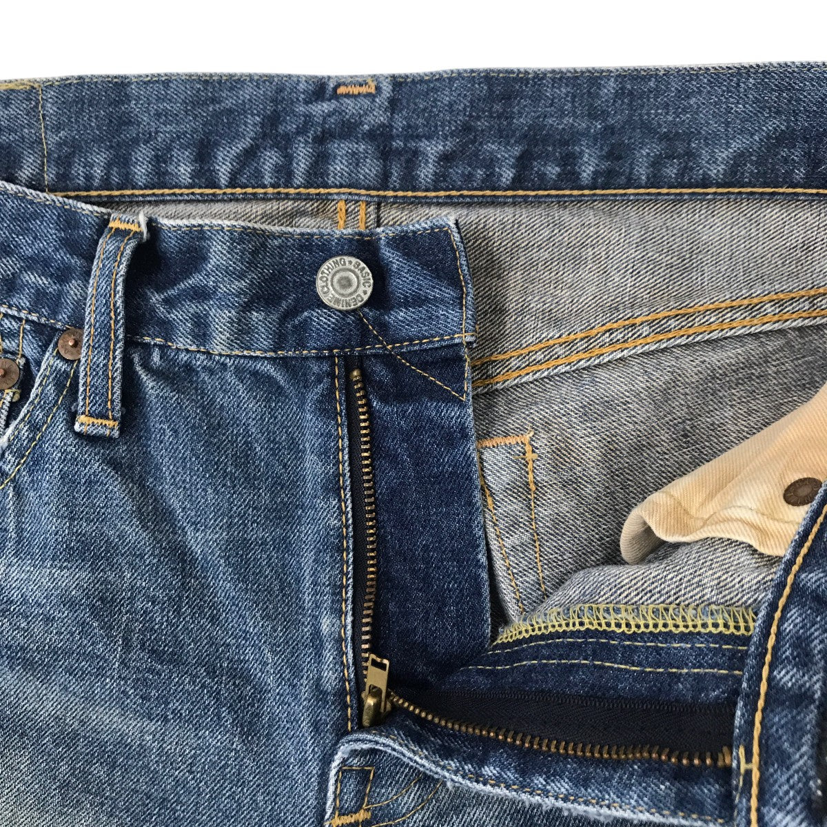 DENIME Slim STR XX ダメージ加工デニムパンツ50-12-0075 古着・中古-3枚目のアイテム画像
