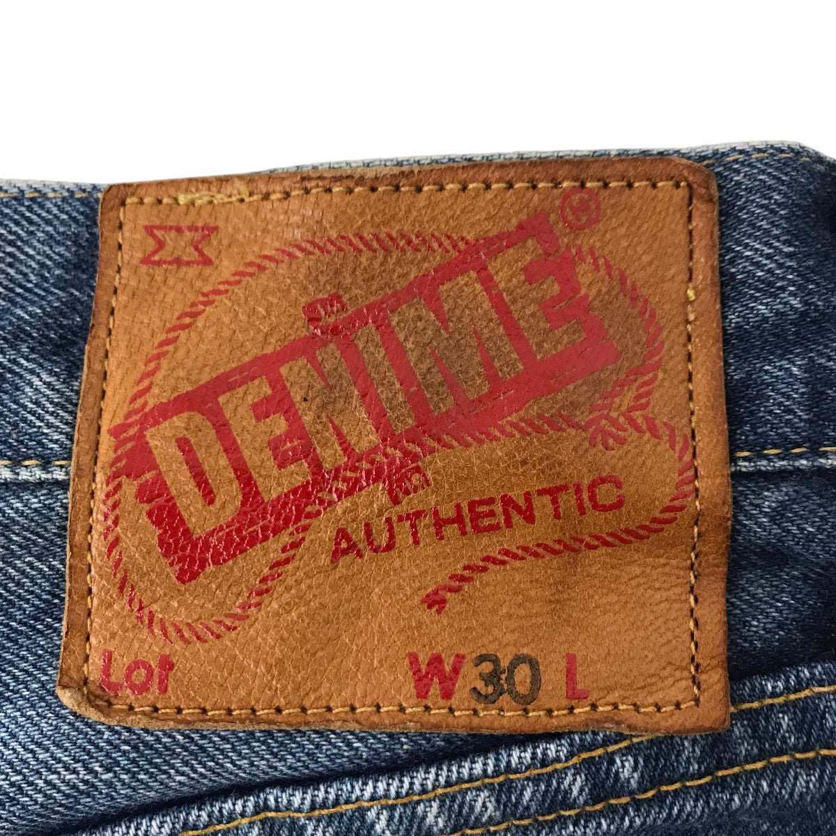 DENIME Slim STR XX ダメージ加工デニムパンツ50-12-0075 古着・中古-4枚目のアイテム画像