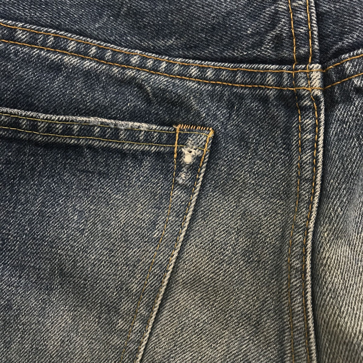 DENIME Slim STR XX ダメージ加工デニムパンツ50-12-0075 古着・中古-7枚目のアイテム画像