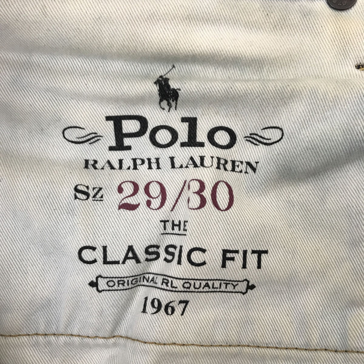 POLO RALPH LAUREN ダメージ＆パッチワーク加工デニムパンツ710833143001 古着・中古-6枚目のアイテム画像