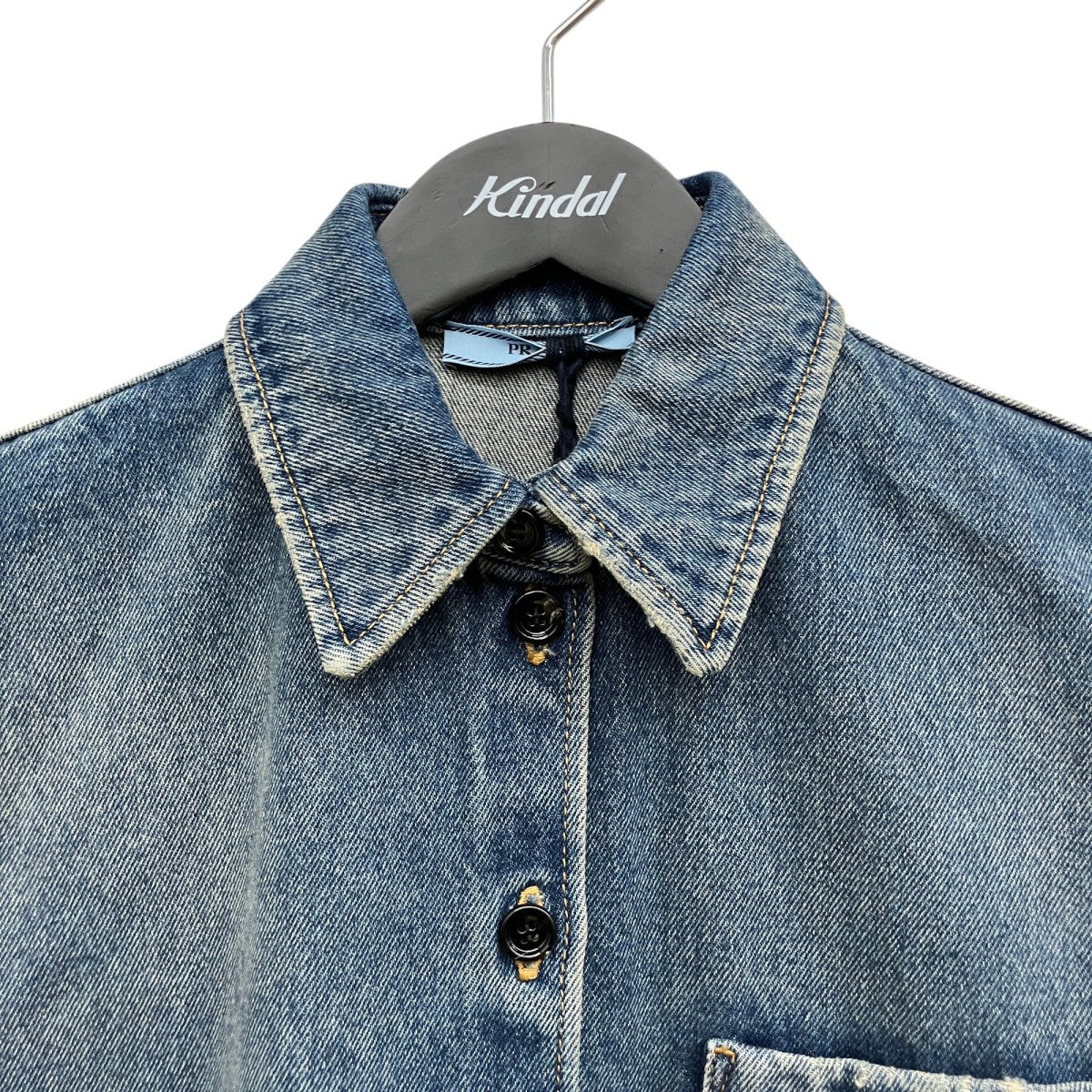 PRADA ロング丈デニムベストGFC047 古着・中古-6枚目のアイテム画像